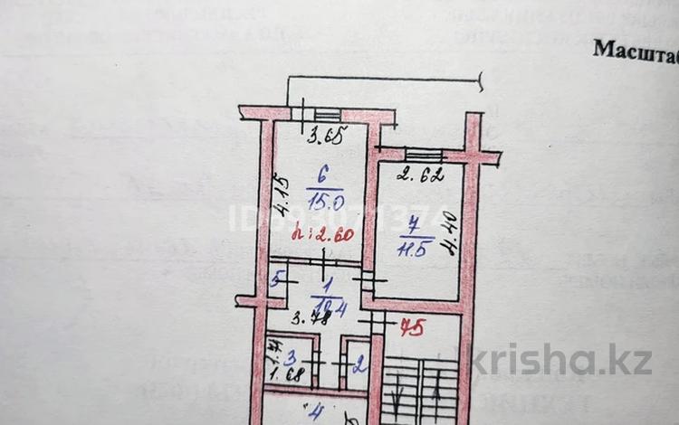 2-бөлмелі пәтер, 59 м², 4 қабат, 3 мкр 38 — Рядом находиться детский сад &quot;Күншуақ&quot; , спорт комплекс, бағасы: 18 млн 〒 в Талдыкоргане, мкр Мушелтой — фото 4