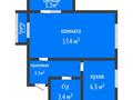 1-бөлмелі пәтер · 35 м² · 2/9 қабат, Тауелсыздык 2а, бағасы: 17 млн ₸ в Костанае — фото 2