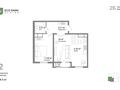 2-бөлмелі пәтер · 56.8 м² · 7/9 қабат, Учетный квартал 305 140/3, бағасы: 35 млн ₸ в Алматы, Наурызбайский р-н — фото 12