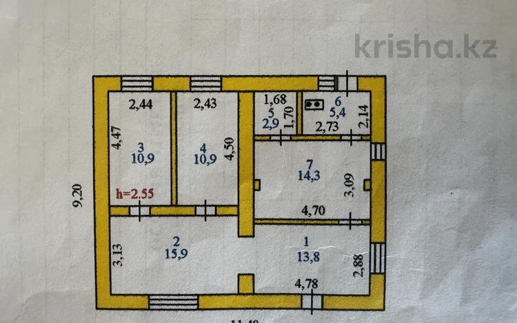 Отдельный дом • 3 комнаты • 75 м² • 5 сот., Комсомольская — Комсомольская пересечение крепостной за 24 млн 〒 в Петропавловске — фото 18