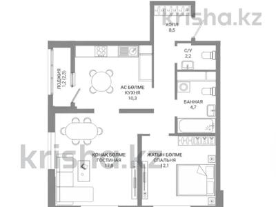 2-комнатная квартира · 57.8 м² · 5/16 этаж, Пр. Мангилик ел, напротив республиканской мечети 74/1 — Мангилик Ел за 37 млн ₸ в Астане, Есильский р-н