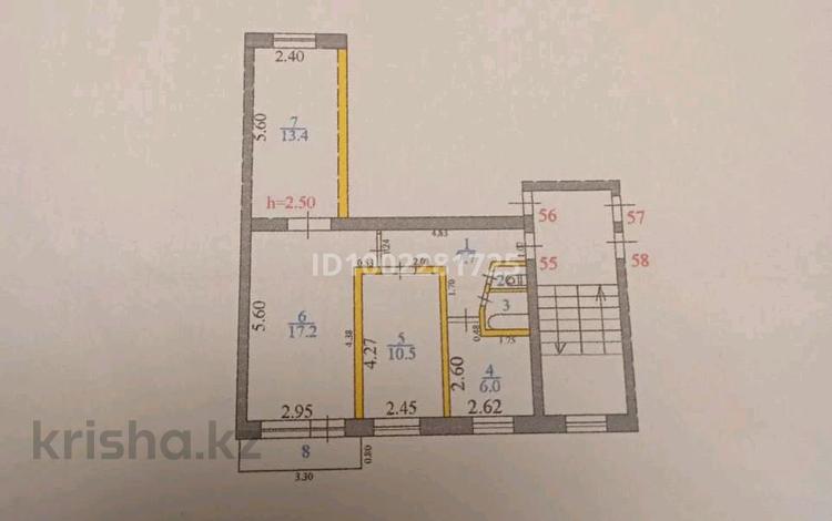 3-бөлмелі пәтер · 58.6 м² · 2/5 қабат, Бульвар мира 7 — Маг Шымкент, бағасы: 13 млн ₸ в Топаре — фото 2