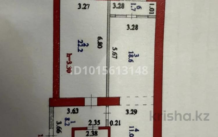 2-бөлмелі пәтер · 65.9 м² · 3/6 қабат, Ивана Панфилова 85, бағасы: 43 млн ₸ в Астане, Сарайшык р-н — фото 2