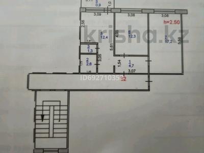 2-комнатная квартира, 54.1 м², 3/5 этаж, Набережная 33 — Рядом набережная, Казахская гимназия, Лицей за 9 млн 〒 в Аксу
