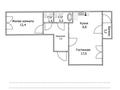 2-комнатная квартира · 54 м² · 7/10 этаж, А 92 5/2 — Байтурсынова за 19.5 млн ₸ в Астане, Алматы р-н
