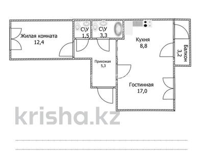2-комнатная квартира · 54 м² · 7/10 этаж, А 92 5/2 — Байтурсынова за 19.5 млн ₸ в Астане, Алматы р-н