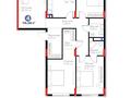 4-комнатная квартира · 117 м² · 2/9 этаж, ​Аль-Фараби проспект 73а — Напротив новой Mega Garden за 65 млн ₸ в Астане, Есильский р-н
