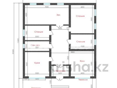 Отдельный дом • 3 комнаты • 200 м² • 10 сот., Укаш ата 12 — 19мектеп,бөбек садик жакта. жуковский за 30 млн 〒 в Туркестане