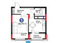 1-бөлмелі пәтер · 39 м² · 8/14 қабат, Сагадат Нурмагамбетов 17, бағасы: 25.9 млн ₸ в Астане, Сарайшык р-н