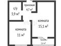 1-комнатная квартира, 35 м², 9/15 этаж, ​Туркия 1280/2 за 15.5 млн 〒 в Шымкенте, Каратауский р-н — фото 18