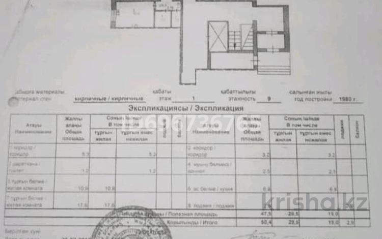 2-комнатная квартира · 50.4 м² · 1/9 этаж, Астана 7/2 — Астана-Сатпаева за 24.5 млн ₸ в Павлодаре — фото 2
