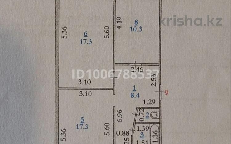 3-комнатная квартира · 62 м² · 4/5 этаж, мкр 5, проспект Алии Молдагуловой 2 за 17.5 млн 〒 в Актобе — фото 2