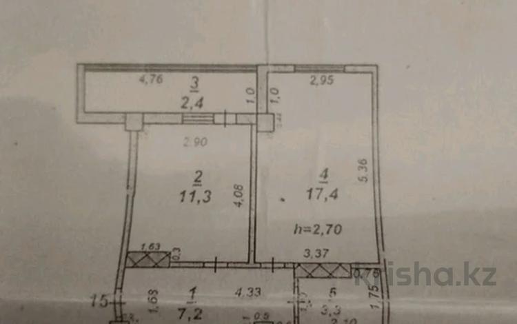 1-комнатная квартира, 41.6 м², 5/9 этаж, Туран 2 9 за 15 млн 〒 в Шымкенте — фото 2