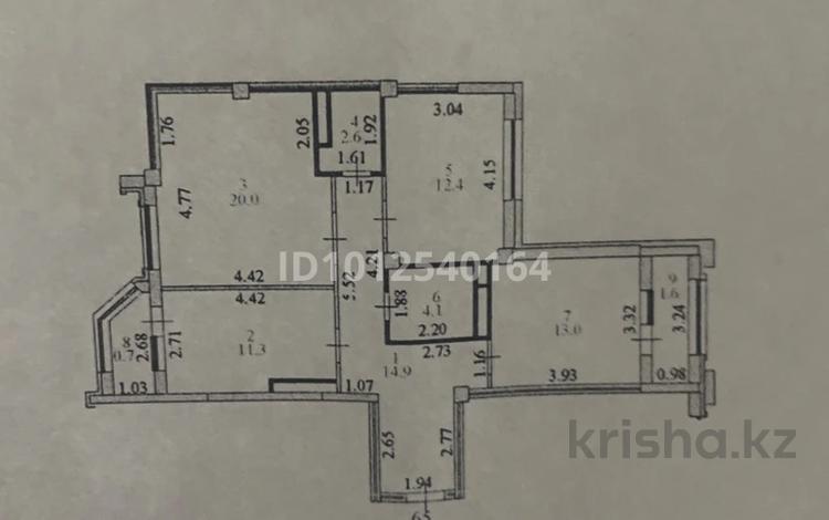 3-комнатная квартира · 82 м², Сакена Сейфуллина 41 за 40 млн ₸ в Астане, р-н Байконур — фото 2
