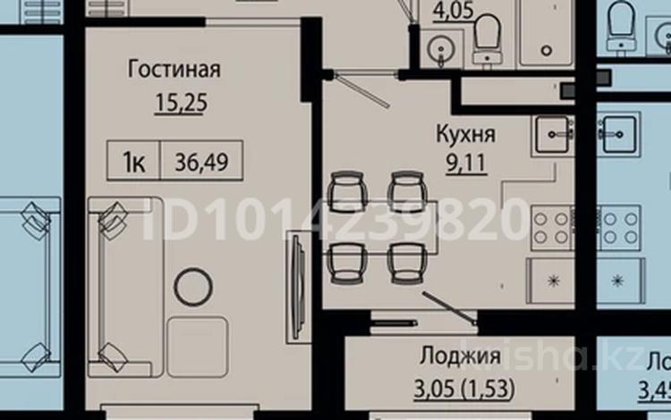 1-комнатная квартира · 36 м² · 8/9 этаж, Улы Дала 28 — Туран-Улы Дала за ~ 24.4 млн ₸ в Астане, Нура р-н — фото 2