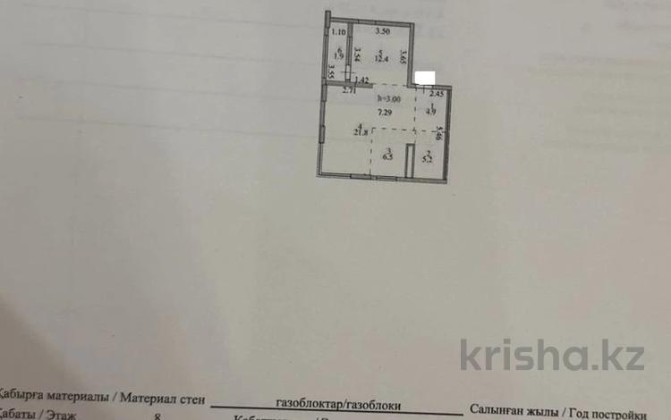 2-бөлмелі пәтер · 52.7 м² · 8/12 қабат, Е-496 6 — Район Центральной мечети, бағасы: 33.5 млн ₸ в Астане, Есильский р-н — фото 2