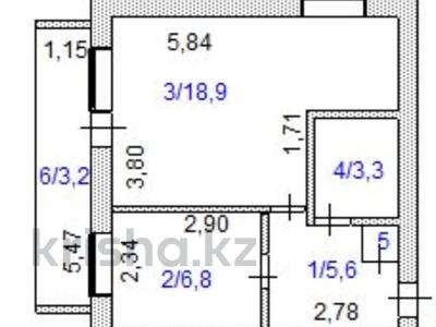 1-комнатная квартира · 38.6 м² · 2/5 этаж, Мк. Юбилейный 32 за 10.6 млн ₸ в Кокшетау