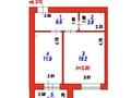 1-комнатная квартира · 42.5 м² · 7/12 этаж, ​Улица Шамши Калдаяков, 46 46 — Документы есть, ключи 3 квартал. за 18.5 млн ₸ в Астане, Сарайшык р-н
