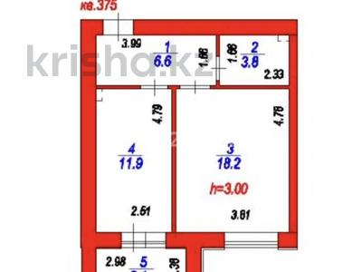 1-комнатная квартира · 42.5 м² · 7/12 этаж, ​Улица Шамши Калдаяков, 46 46 — Документы есть, ключи 3 квартал. за 18.5 млн ₸ в Астане, Сарайшык р-н