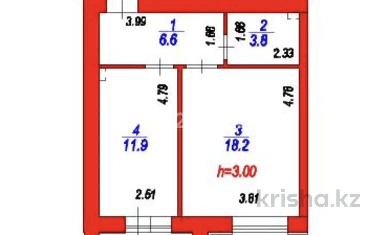 1-комнатная квартира · 42.5 м² · 7/12 этаж, ​Улица Шамши Калдаяков, 46 46 — Документы есть, ключи 3 квартал. за 18.5 млн ₸ в Астане, Сарайшык р-н — фото 10