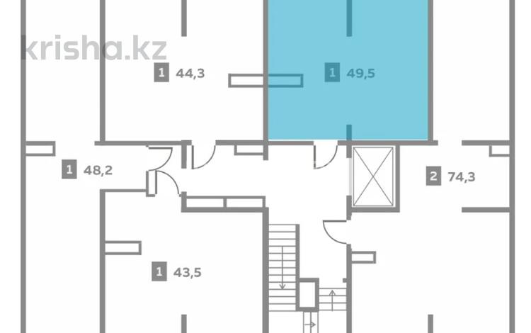 2-комнатная квартира · 49 м² · 4/9 этаж, мкр Кайрат, Сыбызгы 85 за 23.5 млн ₸ в Алматы, Турксибский р-н — фото 2
