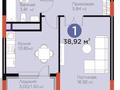 1-комнатная квартира · 39 м² · 14/14 этаж, Сагадат Нурмагамбетов 15/1 за 38 млн ₸ в Астане, Сарайшык р-н — фото 13