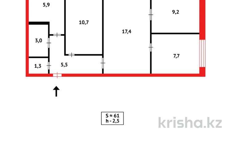 4-комнатная квартира, 62 м², 4/5 этаж, Пришахтинск, 23й микрорайон 12 за 16.9 млн 〒 в Караганде, Алихана Бокейханова р-н — фото 14