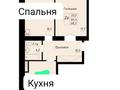 2-комнатная квартира · 68.3 м² · 6/12 этаж, Айтматова — Смолл за 35.9 млн ₸ в Астане, Нура р-н — фото 2