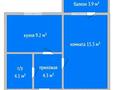 1-бөлмелі пәтер · 34 м² · 7/9 қабат, Текстильщиков 4А, бағасы: 16.8 млн ₸ в Костанае — фото 2