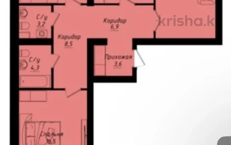 3-комнатная квартира · 94.3 м² · 8/12 этаж, Улы дала 8 — Улы Дала -Туран за 58 млн ₸ в Астане, Нура р-н — фото 3