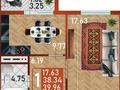 1-бөлмелі пәтер · 39 м² · 8/14 қабат, Сафуан Шаймерденов 1, бағасы: 19 млн ₸ в Астане, Сарайшык р-н