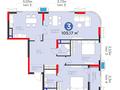 3-комнатная квартира · 105.2 м² · 15/20 этаж, Е 900 5, 5/1, 5/2, 5/3 за 110 млн ₸ в Астане, Нура р-н