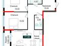 3-бөлмелі пәтер · 78 м², ул. Е 882 9/1, бағасы: 34.5 млн ₸ в Астане, Нура р-н — фото 2