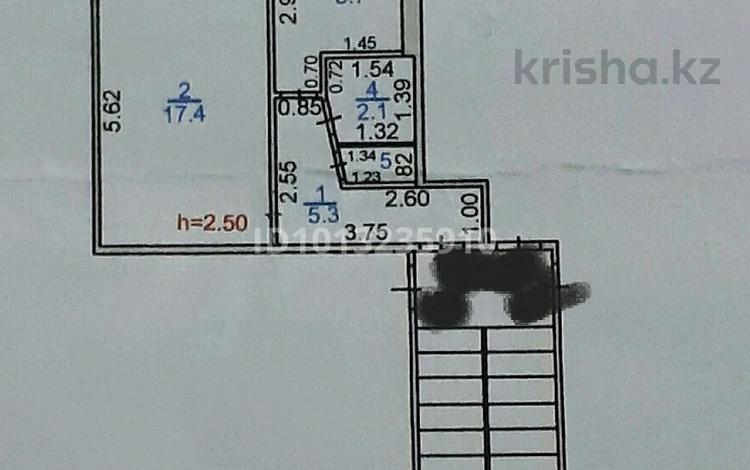 1-комнатная квартира · 32 м² · 4/5 этаж, мкр Юго-Восток, Мкр Юго-Восток, 28й микрорайон 32 за 15 млн ₸ в Караганде, Казыбек би р-н — фото 2