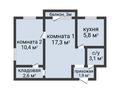 2-комнатная квартира · 42 м² · 2/5 этаж, Гоголя 87 за 18.4 млн ₸ в Костанае — фото 2