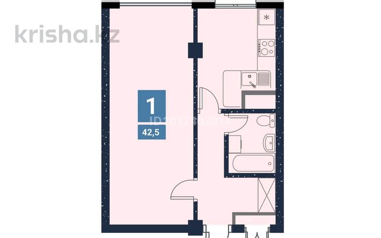 1-комнатная квартира · 42.5 м² · 4/12 этаж, Мкр. Аксай-4 16Б за 36.5 млн ₸ в Алматы, Ауэзовский р-н — фото 2
