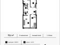 3-комнатная квартира · 78.6 м² · 4/9 этаж, Проспект Байдибек би 22/1 за 32 млн ₸ в Шымкенте, Абайский р-н — фото 9