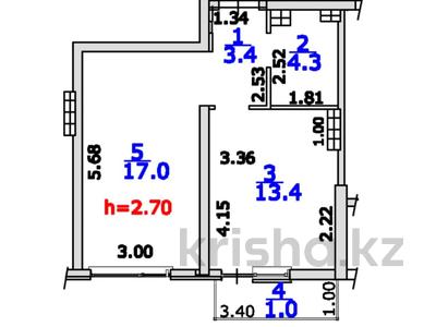 1-комнатная квартира · 39.1 м² · 6/12 этаж, Бауыржана Момышулы 5/3 — Монке би за 31 млн ₸ в Алматы, Алатауский р-н