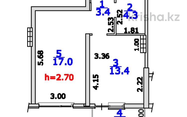 1-комнатная квартира · 39.1 м² · 6/12 этаж, Бауыржана Момышулы 5/3 — Монке би за 31 млн ₸ в Алматы, Алатауский р-н — фото 2