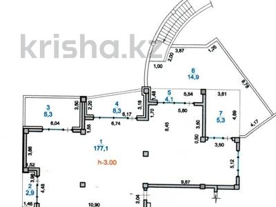 4-бөлмелі пәтер · 218.9 м² · 1/3 қабат, Тау Самал ш/а., Оспанова, бағасы: 335 млн ₸ в Алматы, Медеуский р-н