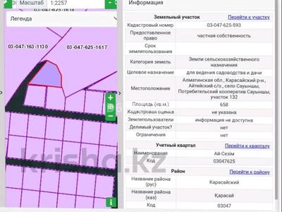 Жер телімі · 6.5 сотық, Сауыншы, бағасы: 2 млн ₸
