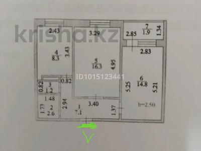 2-бөлмелі пәтер · 52 м² · 3/5 қабат, Кажымукана 18 — Кажымукана /жирентаева, бағасы: 27.5 млн ₸ в Астане, Алматы р-н