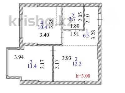 2-комнатная квартира · 44 м² · 9/18 этаж, Е-36 11 за 33.5 млн 〒 в Астане, Нура р-н