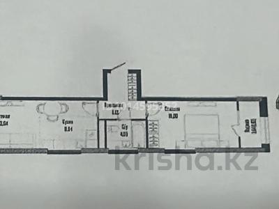 2-комнатная квартира · 48.28 м² · 2/21 этаж, Жошы хана 12/1 за 34 млн ₸ в Астане, Есильский р-н