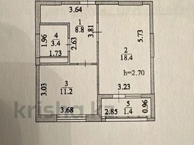 1-бөлмелі пәтер · 44 м² · 5/13 қабат, Тауелсиздик 25, бағасы: 28.5 млн ₸ в Астане, Алматы р-н