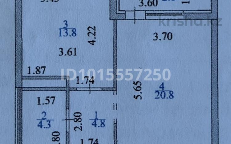 1-комнатная квартира · 45 м² · 3/10 этаж, Абикен Бектуров 1 за 34 млн ₸ в Астане, Есильский р-н — фото 2