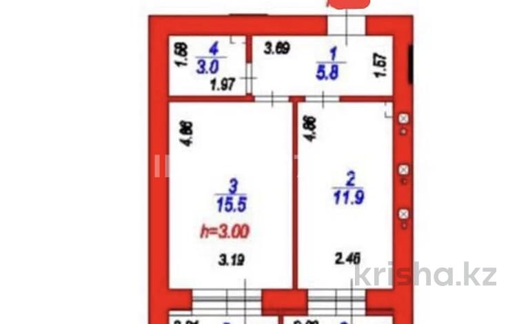 1-комнатная квартира · 40 м² · 9/12 этаж, ​Улица Шамши Калдаяков, 46 46 за 17.9 млн ₸ в Астане, Сарайшык р-н — фото 2