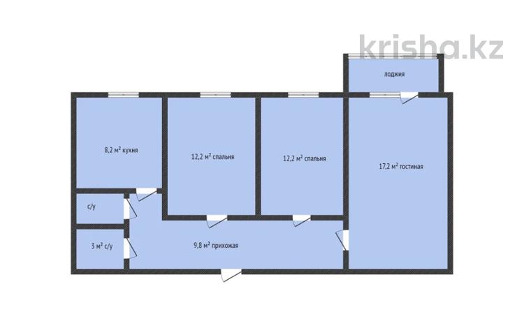 3-комнатная квартира, 68 м², 3/5 этаж, Воинов-Интернационалистов 16 за 20.9 млн 〒 в Костанае — фото 16