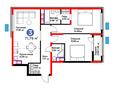 3-комнатная квартира · 71.79 м², мкр Акжайык, Байдибек би 113/3 за ~ 31.5 млн 〒 в Шымкенте, Абайский р-н — фото 3