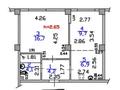 2-бөлмелі пәтер · 41.5 м² · 2/3 қабат, Құрамыс ш/а., Сейдимбек 110в, бағасы: 42 млн ₸ в Алматы, Наурызбайский р-н — фото 12